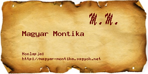 Magyar Montika névjegykártya